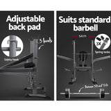 Everfit Multi Station Weight Bench Press Fitness Weights Equipment Incline Black