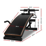 Adjustable Sit Up Weight Bench 05 Weights Fitness Home Gym Exercise Steel Frame